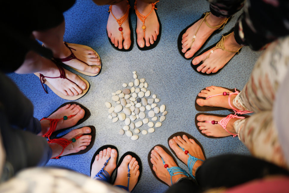 Happy Sandals Fyzio workshop kruh barefoot sandálů